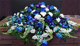Blue Funeral Flowers Ottawa