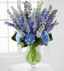 Luxury Delphinium & Hydrangea Vase