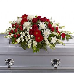 Strength and Wisdom Casket spray